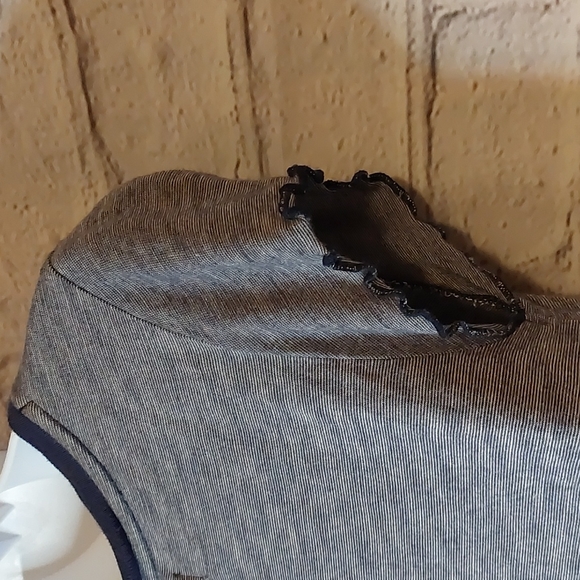 Tucker + Tate striped Babydoll Blue Bananas tee XL 14/16 - Picture 6 of 6